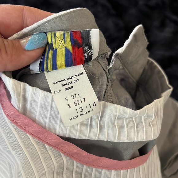 Vintage sailor Victorian style dress 13 14 tie back puff shoulder additional hem - Picture 10 of 11